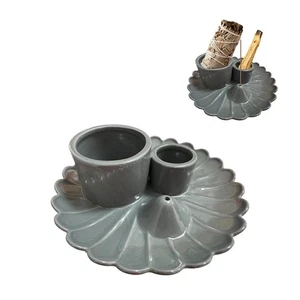 3 in1 Ceramic Incense Burner Sage Sticks Incense Holder Palo Santo Incense St... - Bild 1 von 7