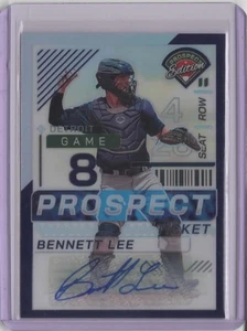2024 Panini Prospect Edition Holo Prospect Ticket  Auto Purple #52  Bennett Lee - Picture 1 of 2