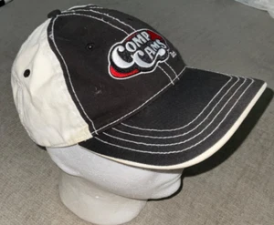COMP Cams Cap Black & White-Style See Pics Vtg OS Adjustable Straps Horsepower - Picture 1 of 12