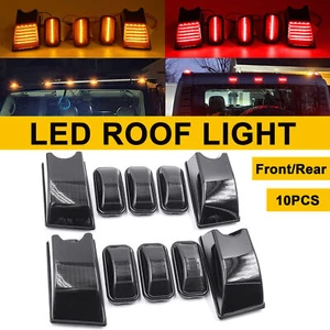 Smoke Roof Top Red & Amber LED Marker Lights For 03-09 Hummer H2 / 05-09 H2 SUT - Picture 1 of 12