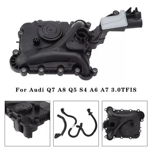 Oil Separator PCV Valve Vent Trim&Hose Tube For Audi Q7 A8 Q5 S4 A6A7 3.0TFIS A1 - Picture 1 of 15