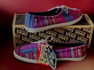 Zapatillas señora VANS RATA LO 41 MANO A RAYAS MEXICANO mocasín de verano - Imagen 1 de 9