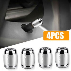4pcs Anti-theft Sport Car Tire Valve Caps Wheel Tyre Stem Air Covers Accessories