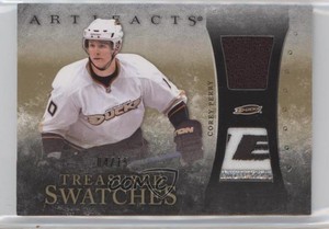 2010 Artifacts Treasured Swatches Gold Jersey/Patch /15 Corey Perry #TS-CP Patch