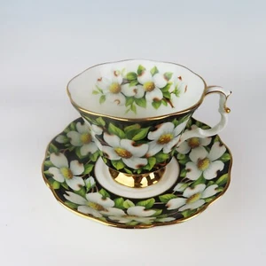 Royal Albert Bone China Cup & Saucer – Dogwood – Provincial Flowers England - Picture 1 of 11