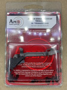 APEX TACTICAL - GLOCK ACTION ENHANCEMENT TRIGGER & GEN 3 TRIGGER BAR - 102-110