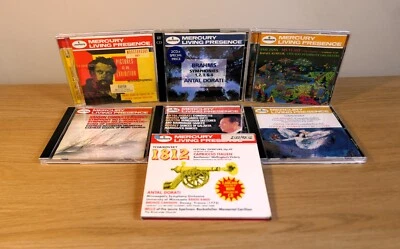 Job Lot 7 Mercury CDs Dorati Kubelik Hanson Brahms Firebird 1812 etc 7 CD all NM Foto 1 de 4