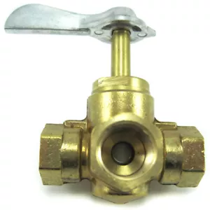 Válvula de tres vías de latón Moeller Marine 33312-10 3/8" FNPT - Imagen 1 de 1