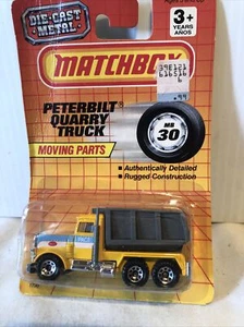 Matchbox 1990 MB 30 Peterbilt Quarry Truck 1/64 On Card 1730 New - Picture 1 of 4