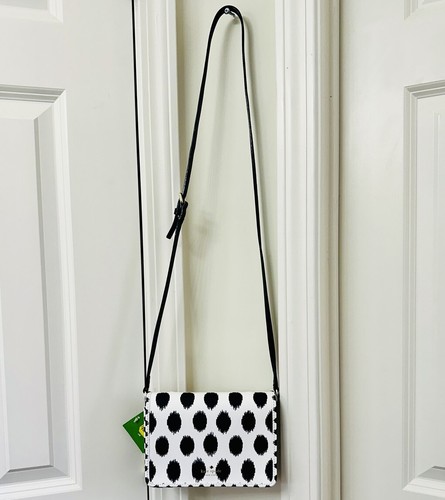 Mini pochette a tracolla Kate Spade New York Renee Ikat Dot bianca
