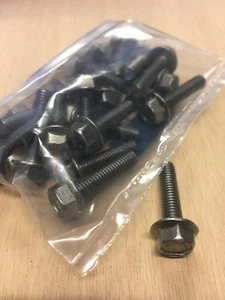 VITE ACCIAIO INOX A2 M6X25 TESTA ESAGONALE FLANGIATO CHIAVE 10mm 15PZ. - Foto 1 di 1