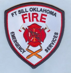 US ARMY - FORT SILL, OK FIRE & EMERGENCY SERVICES PATCH ... NICE! - Picture 1 of 1