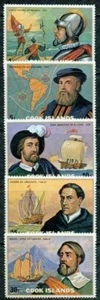 COOK ISLANDS -1975– 16TH CENTURY EXPLORERS – VF** - Picture 1 of 1