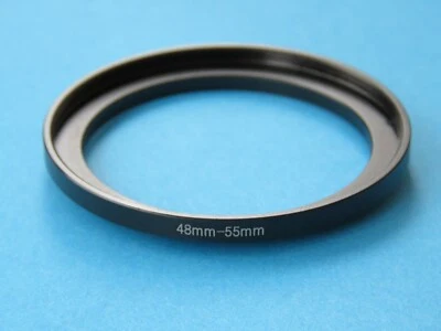 48mm to 55mm Step Up Step-Up Ring Camera Lens Filter Adapter Ring 48mm-55mm - Image 1 of 2