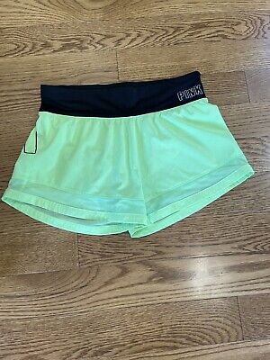 Victoria’s Secret Pink Ultimate Mesh Neo Green Running Shorts Small • 17.99€