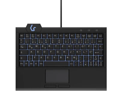 KEYSONIC KSK-3210ELU Super-Mini-USB-Tastatur mit Beleuchtung 60961 B-Ware - Bild 1 von 4