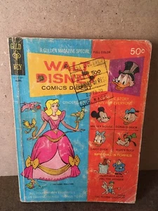 WALT DISNEY COMICS DIGEST 10 GOLD KEY A GOLDEN MAGAZINE SPECIAL LINGUA ORIGINALE - Picture 1 of 8