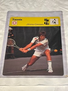 1977 SPORTSCASTER Cards~ JIMMY CONNORS PRO TENNIS 'TWO-FISTED CHAMPION'  NM