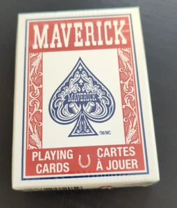 Maverick Playing Cards - Poker Size Standard Face RED Factory Sealed - Picture 1 of 6