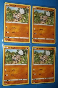 4x Rockruff 029/073 Pokemon card Champion's Path common NM - Picture 1 of 1