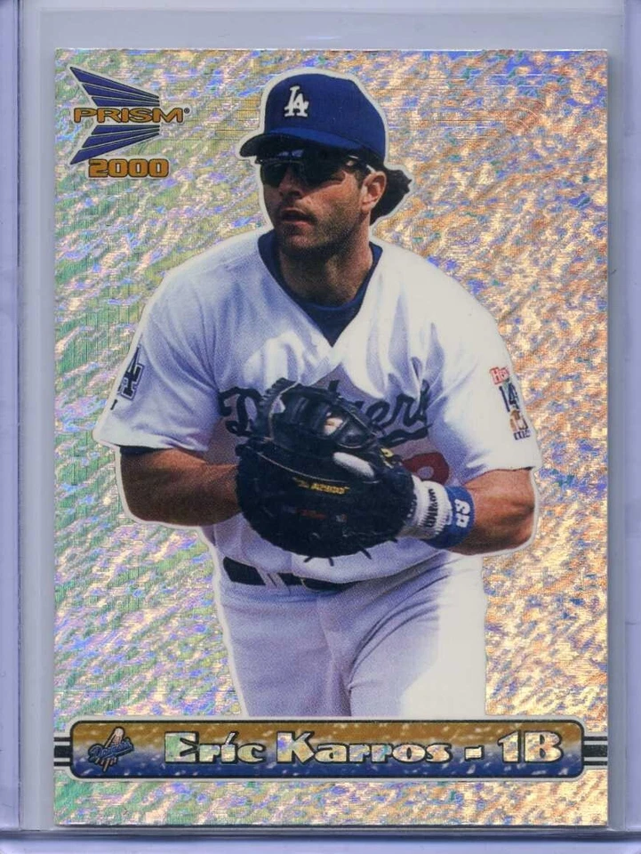 Eric Karros 2000 Pacific Prism TEXTURA PLATEADA - 1 de SOLO 448 HECHOS - DODGERS Foto 1 de 1