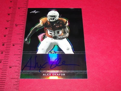 2013 LEAF Draft ALEX OKAFOR Silver RC Autograph/99 CARDINALS - Texas LONGHORNS - Image 1 of 2