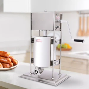 Commercial Sausage Stuffer 48.5LBS 10L Stainless Steel Meat Maker - Picture 1 of 14
