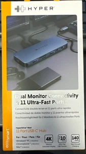 Hyper - HyperDrive Next 11 Port USB-C Hub- MacBook/PC - HD4006GL - Midnight Blue - Picture 1 of 2
