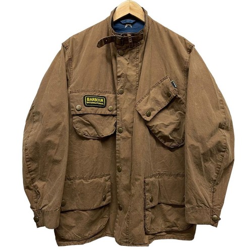 ALEXANDER MCQUEEN Barbour Steve McQueen giacca blusa oliata kaki taglia XL