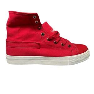 Zapatos de skate de lona roja LEVIS 536183-01R DILLON HI Jr's (medianos) - Imagen 1 de 5