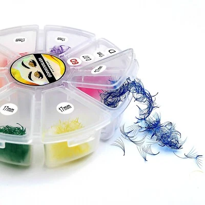 Mixed 6D Color Lashes. Premade Volume Lash Fans. Bundle Color, Eyelash extension - Image 1 of 4