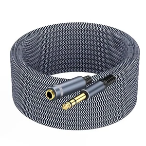 Cavo di Prolunga da 1/4 di Pollice 10ft, 1/4" Pollice Maschio a Femmina Stereo Guida Cuffie... - Foto 1 di 7