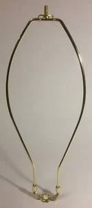 15" Brass Lamp HARP Shade Holder w/Base for Lamp Repair Regular Weight #HAR67 - Picture 1 of 3