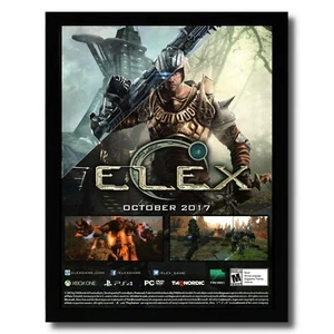 2017 Elex Framed Print Ad/Poster PS4 Xbox One PC Video Game Room Wall Art Decor - Picture 1 of 8