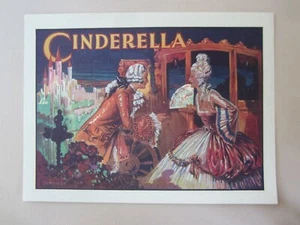 Original Old Vintage 1930's - CINDERELLA - Pantomime Theatre MINI POSTER - Picture 1 of 1
