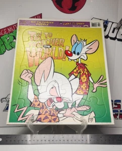 Pinky & The Brain Frame Tray Puzzle Try to Take Over World Animaniacs 1997 VTG - Picture 1 of 4