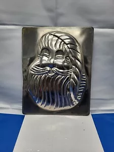 Vintage St. Nickolas Santa Claus Candy Chocolate 1/2 Mold Christmas rack - Picture 1 of 10