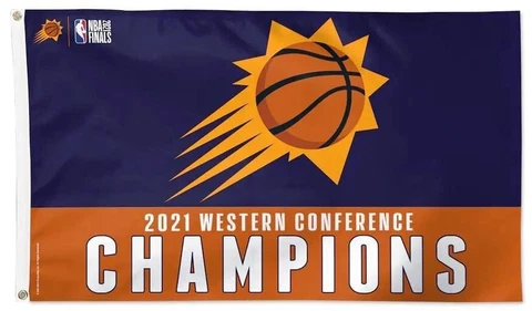 Wincraft NBA Phoenix Suns Deluxe Flag 3x5 Western Conference Champions 2021 Cover