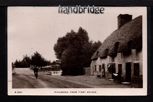 Ringwood - de First Bridge - postal fotográfica real - Imagen 1 de 2