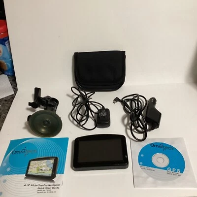 Omnitech GPS Navigation System 4.3" Touch Screen Model No 16878-US  - Image 1 of 4