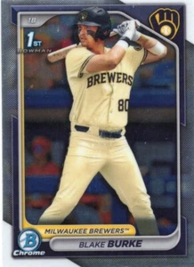 2024 Bowman Draft - Cromo Blake Burke #BDC-95 rifrattore RC - Milwaukee Brewers - Foto 1 di 2