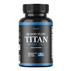 Blood Flow Titan Boost Pro Mens Blood Flow Supplement - 90 Kapseln (1er Pack) - Bild 1 von 6