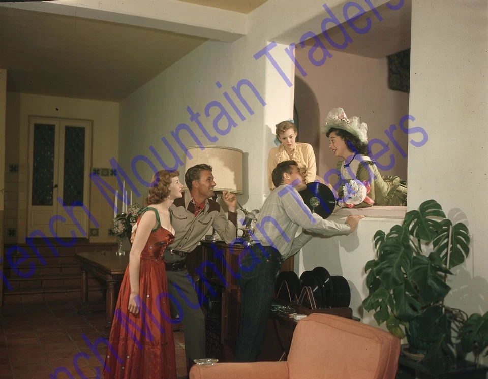 Robert Stack & Friends, Transparencia Fotográfica 4x5", Kodachrome Candid Original 2780 Foto 1 de 1