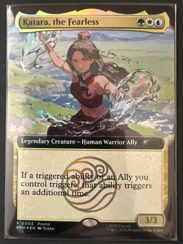 Katara the Fearless Magic The Gathering x Avatar Spiel Promo Card 2025 - Bild 1 von 3