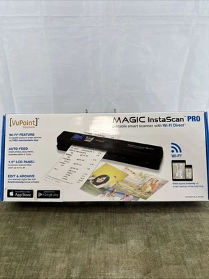 VuPoint MAGIC InstaScan Pro Wi-Fi Portable Smart Scanner PDSWF-ST48PU-VP New  - Image 1 of 4