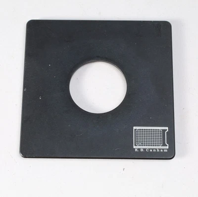 TABLERO DE LENTES CANHAM 100 X 100 CON ORIFICIO PARA COPAL Nº 1 OBTURADOR Foto 1 de 3