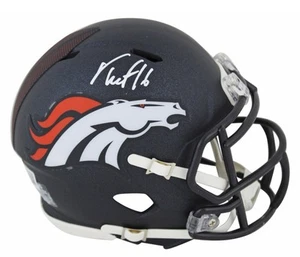 Troy Franklin Autographed Denver Broncos 24 Speed Mini Helmet Beckett - Picture 1 of 2