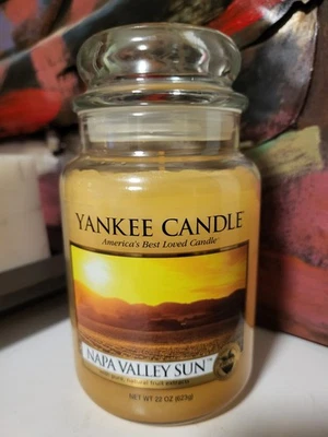 NEW Yankee Candle Napa Valley Sun  Full Size Candle Large 22 oz - Image 1 of 3