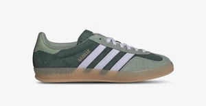 Adidas Gazelle Indoor JI0323 Mineral Green/Silver Dawn Men's shoes size 8-8.5 - Picture 1 of 5