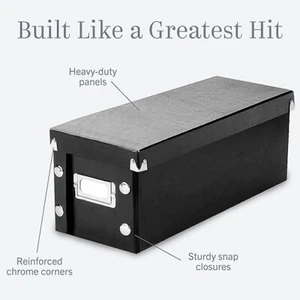 Snap-N-Store CD Storage Box - Pack of 1 - Durable 5.1 x 5.1 x 13.2 Inch Disc - Picture 1 of 1